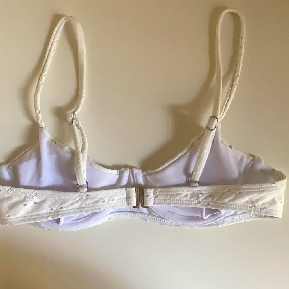 White Pattern Bikini Set - image 3